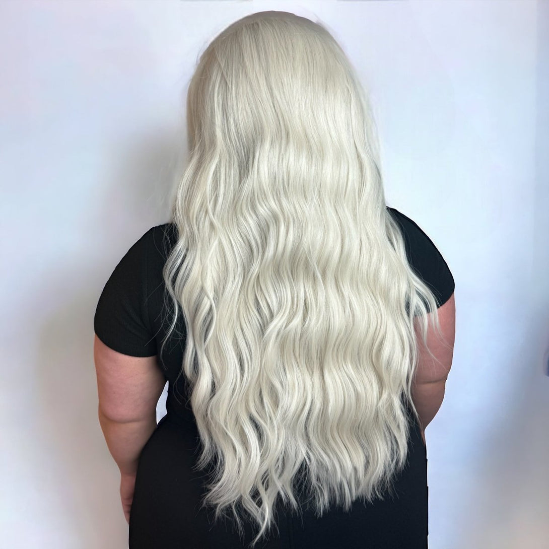 American Blonde - White Blonde Synthetic Lace Front Wig