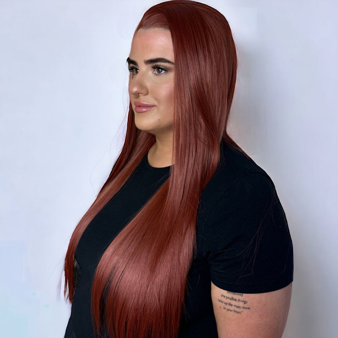 Auburn Goddess - Copper Red Synthetic Lace Front Wig