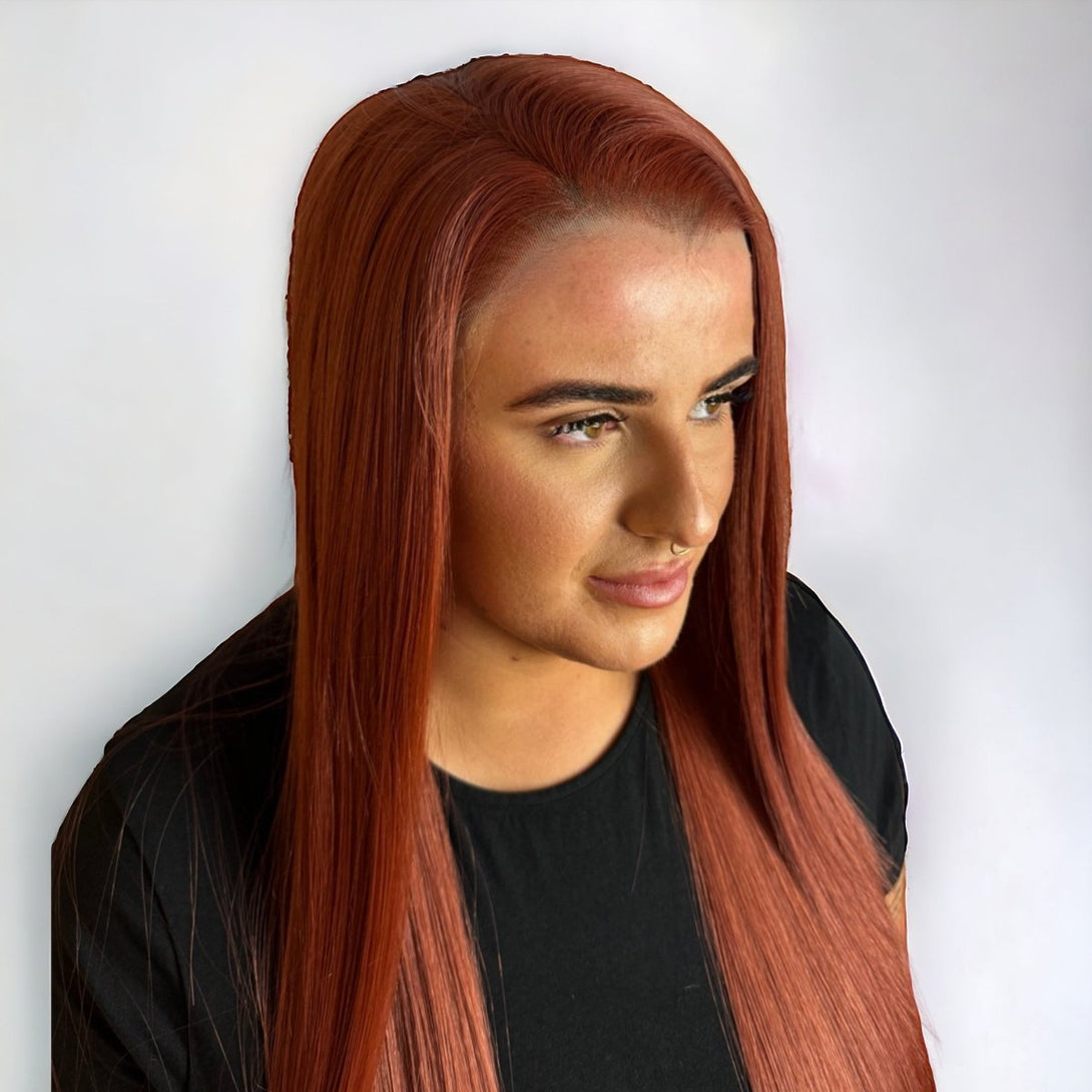 Auburn Goddess - Copper Red Synthetic Lace Front Wig