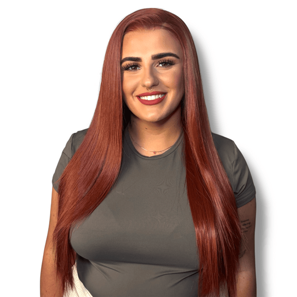 Auburn Goddess | Red 24" Synthetic Lace Front Wig