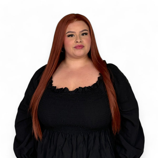 Auburn Goddess | Red 24" Synthetic Lace Front Wig