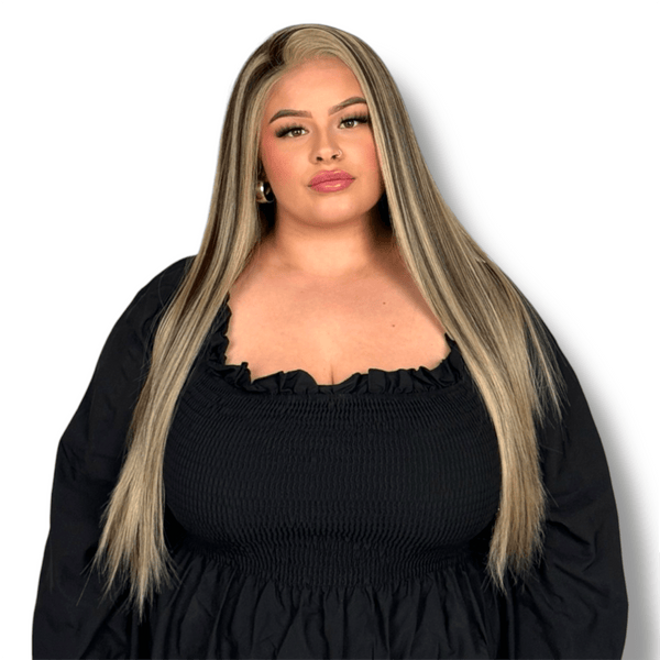 Dirty Blonde | Mixed Blonde 24" Synthetic Lace Front Wig