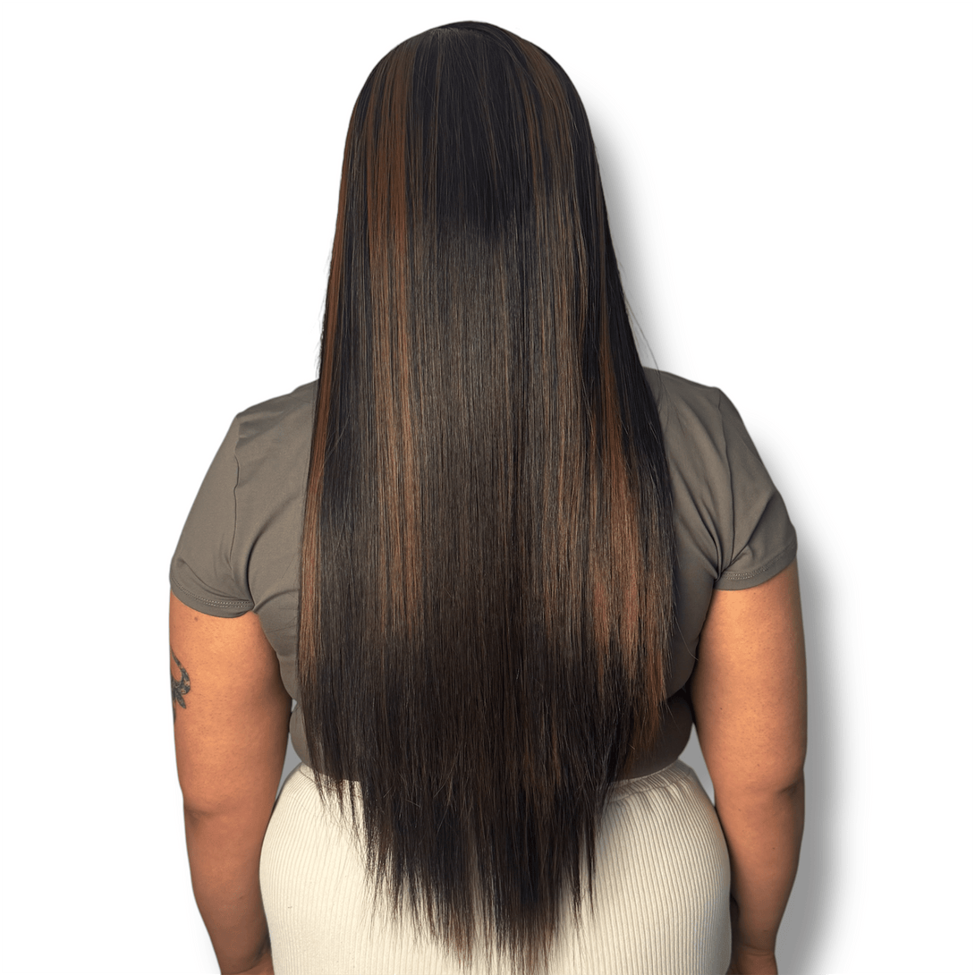 Espresso Brown | Brown 24” Synthetic Lace Front Wig