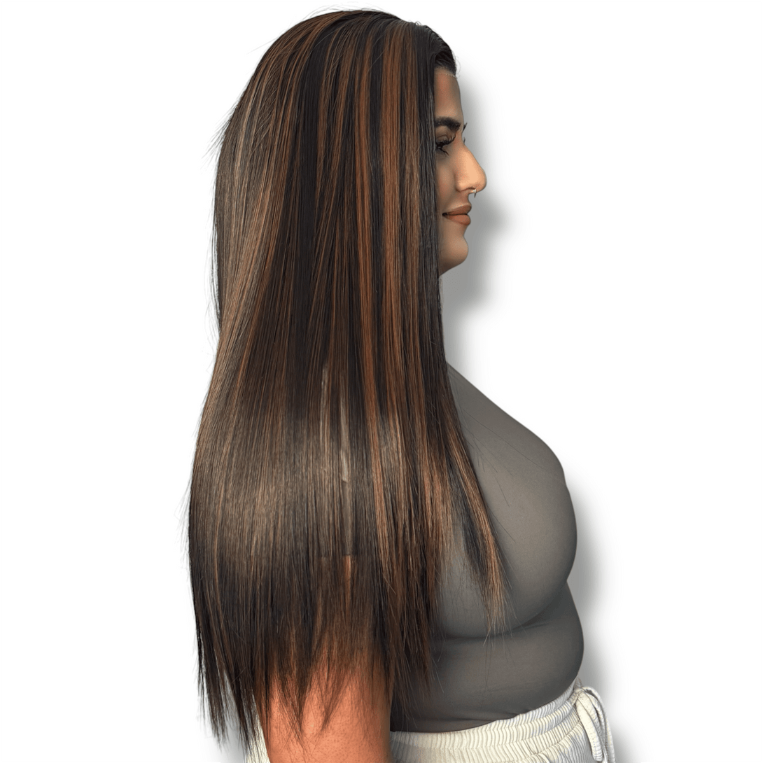 Espresso Brown | Brown 24” Synthetic Lace Front Wig