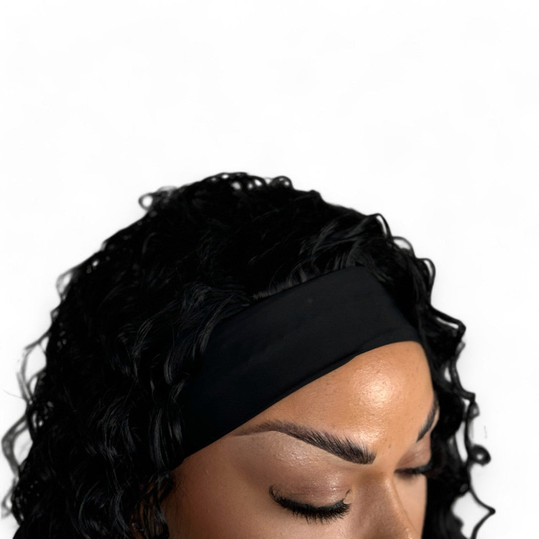 Miss Destiny | Jet Black 14”Synthetic Headband Wig