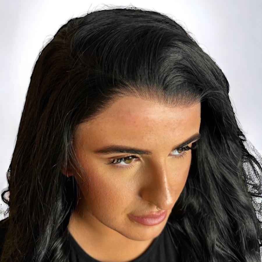 Miss Jet Black - Black Curly Synthetic Lace Front Wig