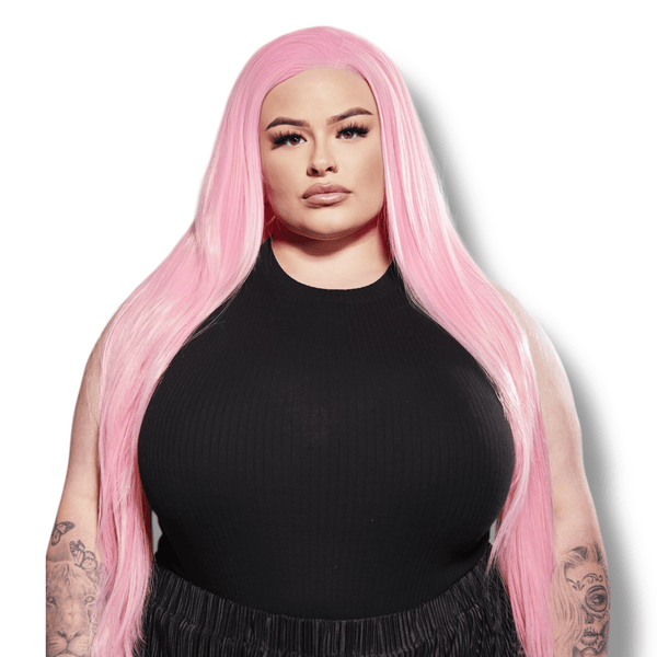 Miss Pink Dreams | Pink 26" Synthetic Lace Front Wig