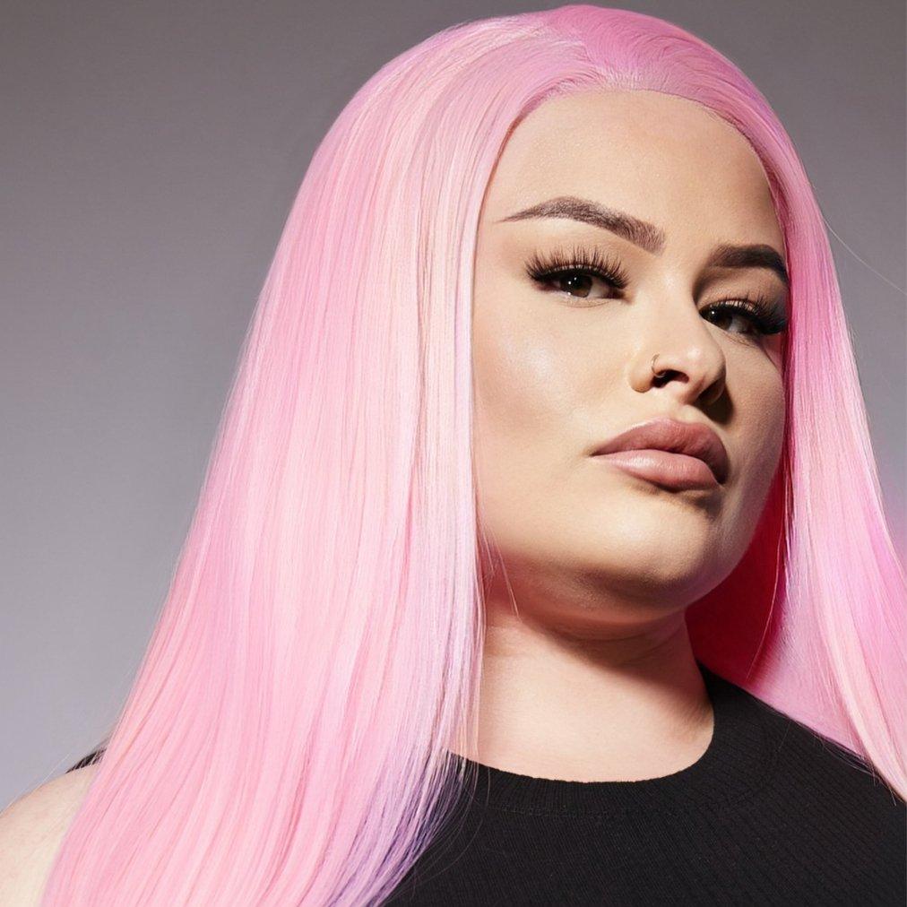 Miss Pink Dreams - Pink Synthetic Lace Front Wig