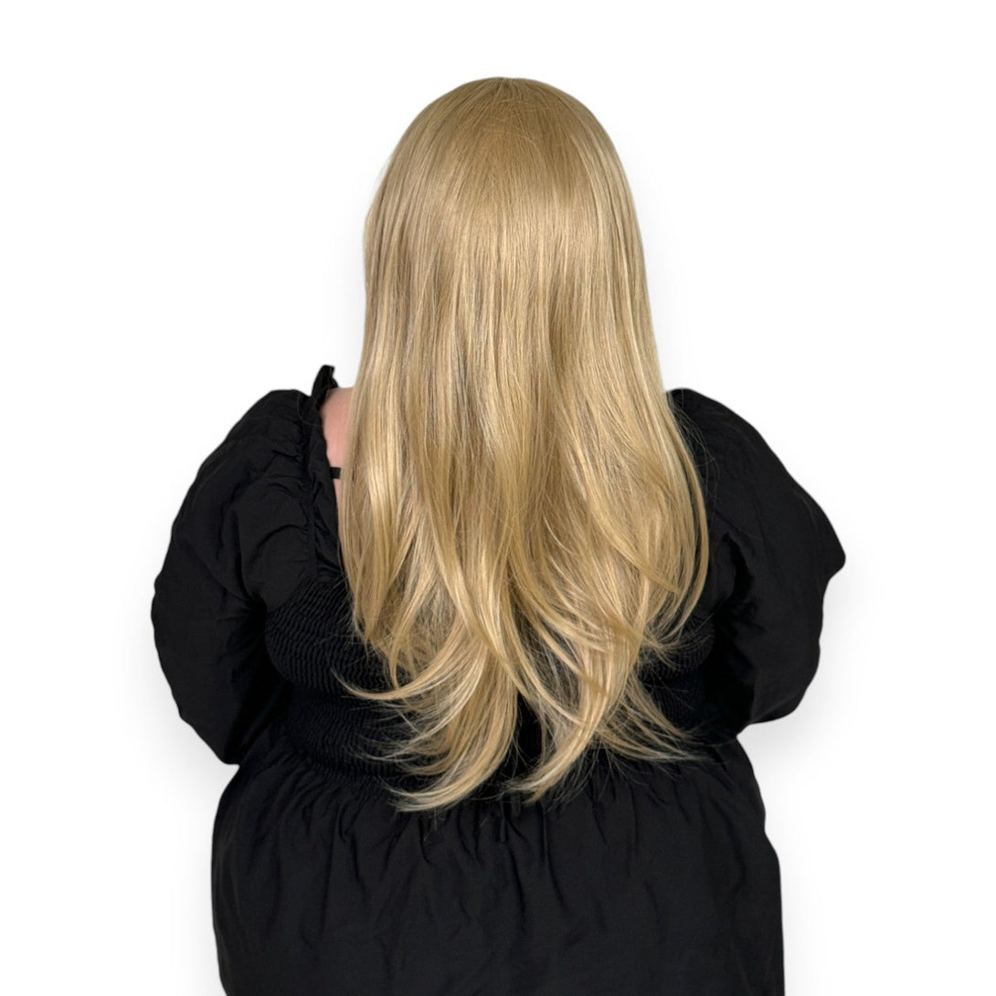 Miss Scarlet | Honey Blonde 22” Layered Synthetic Lace Front Wig