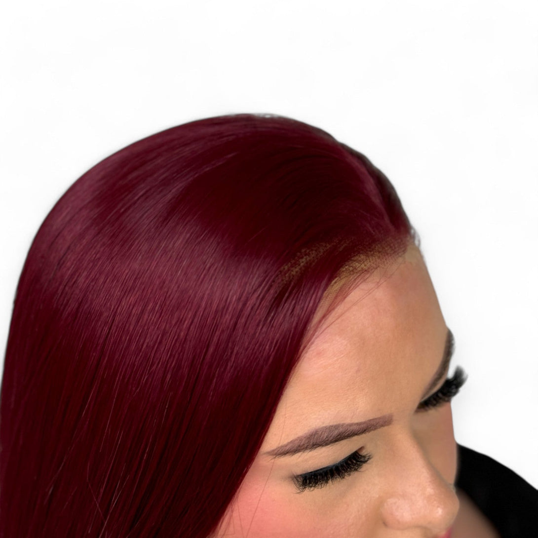 Miss Very Cherry | Cherry Red 24" Synthetic Lace Front Wig