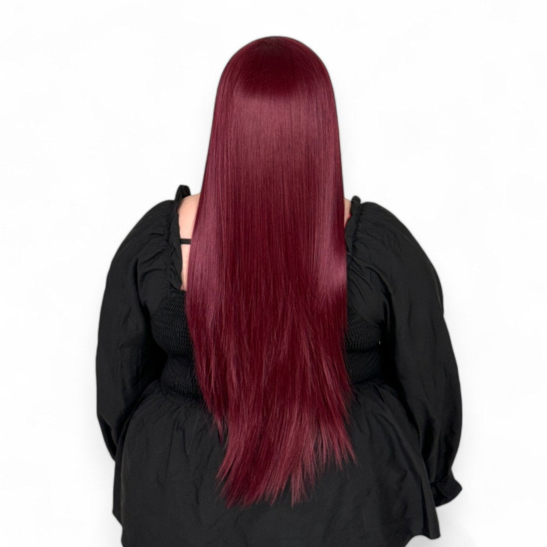 Miss Very Cherry | Cherry Red 24" Synthetic Lace Front Wig