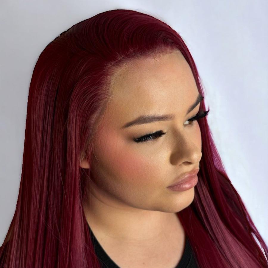 Miss Very Cherry - Cherry Red Synthetic Lace Front Wig