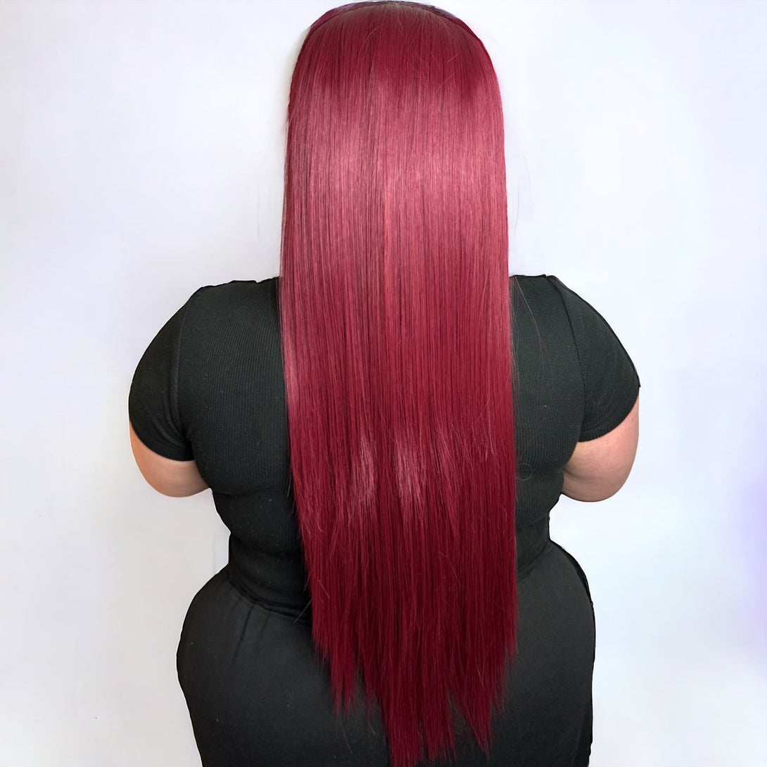 Miss Very Cherry - Cherry Red Synthetic Lace Front Wig