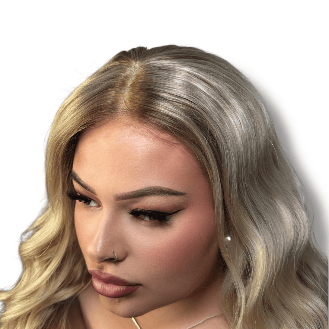 Paris | Rooted Light Brown & Blonde Human Hair Wig