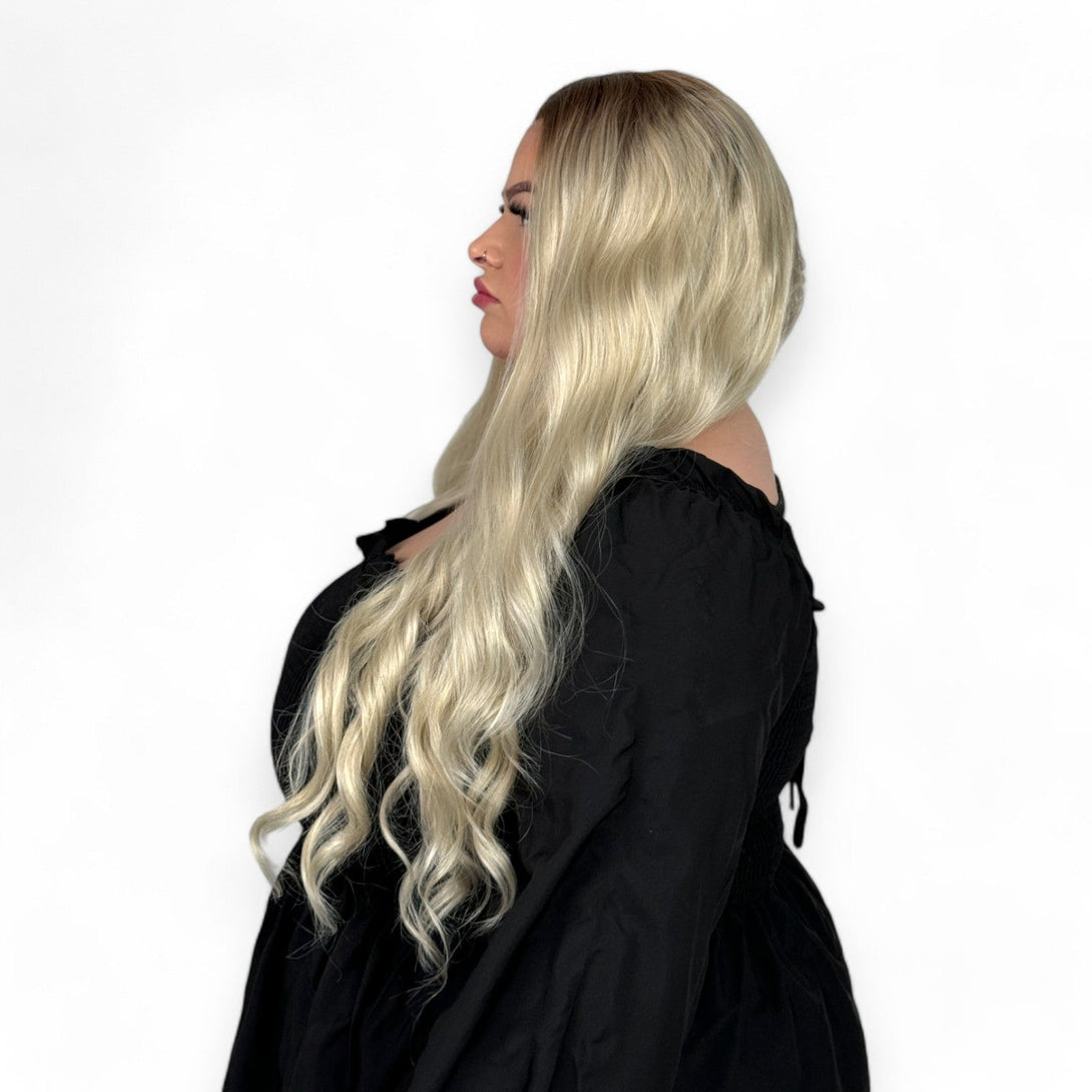 The Rooted Blonde | Blonde 26" Synthetic Lace Front Wig