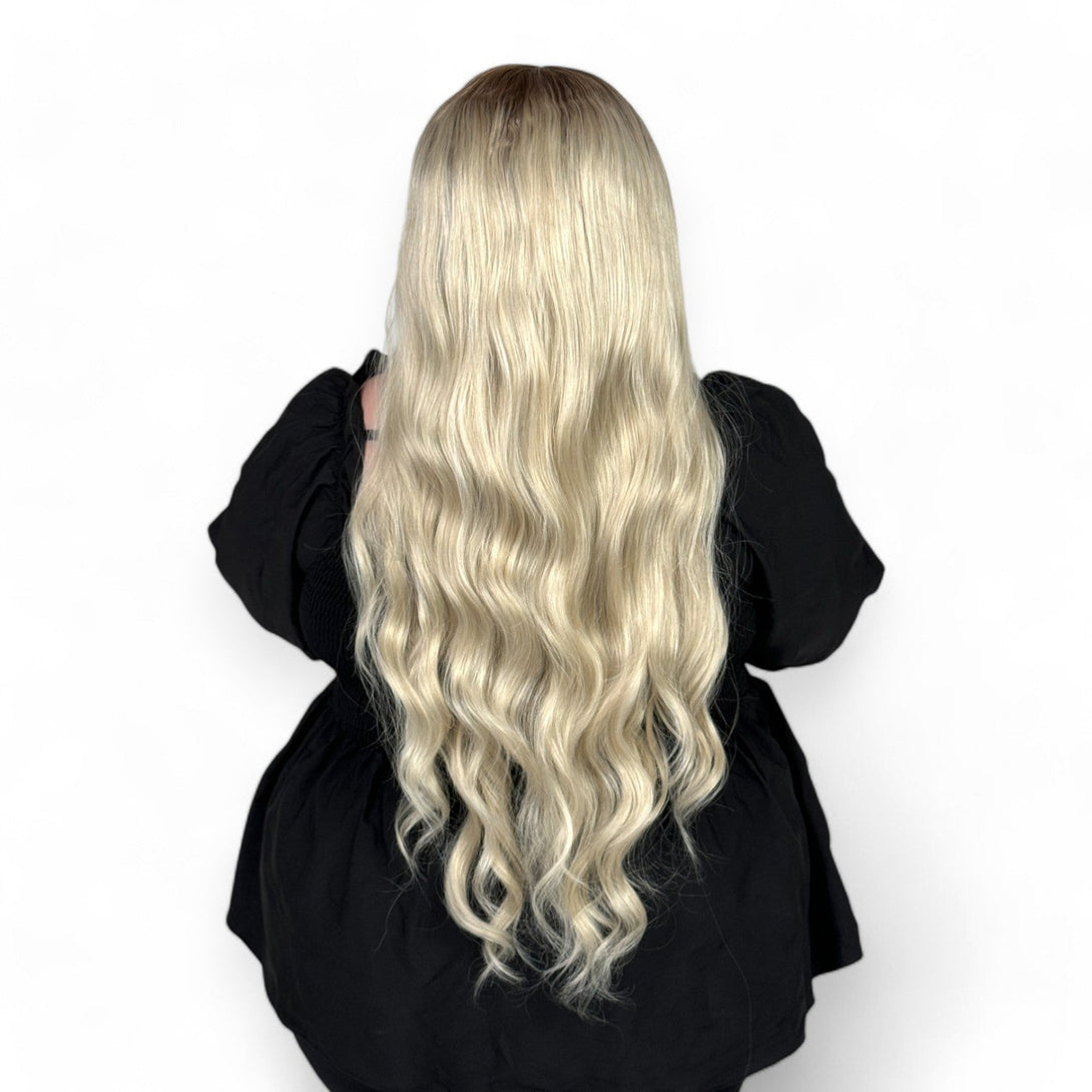 The Rooted Blonde | Blonde 26" Synthetic Lace Front Wig