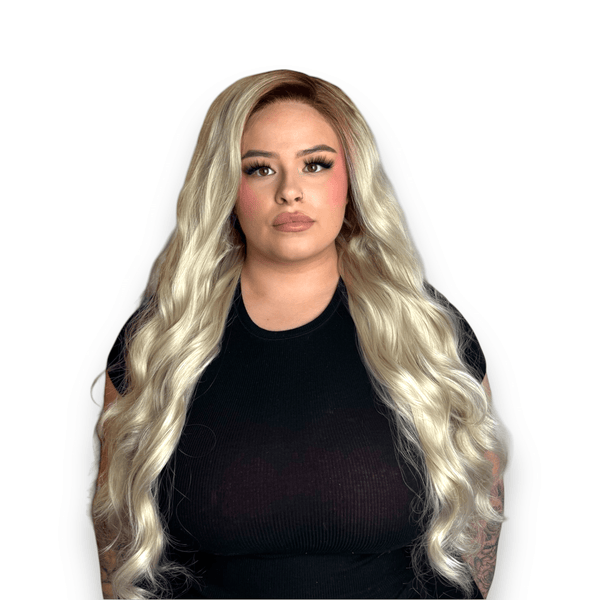 The Rooted Blonde | Blonde 26" Synthetic Lace Front Wig