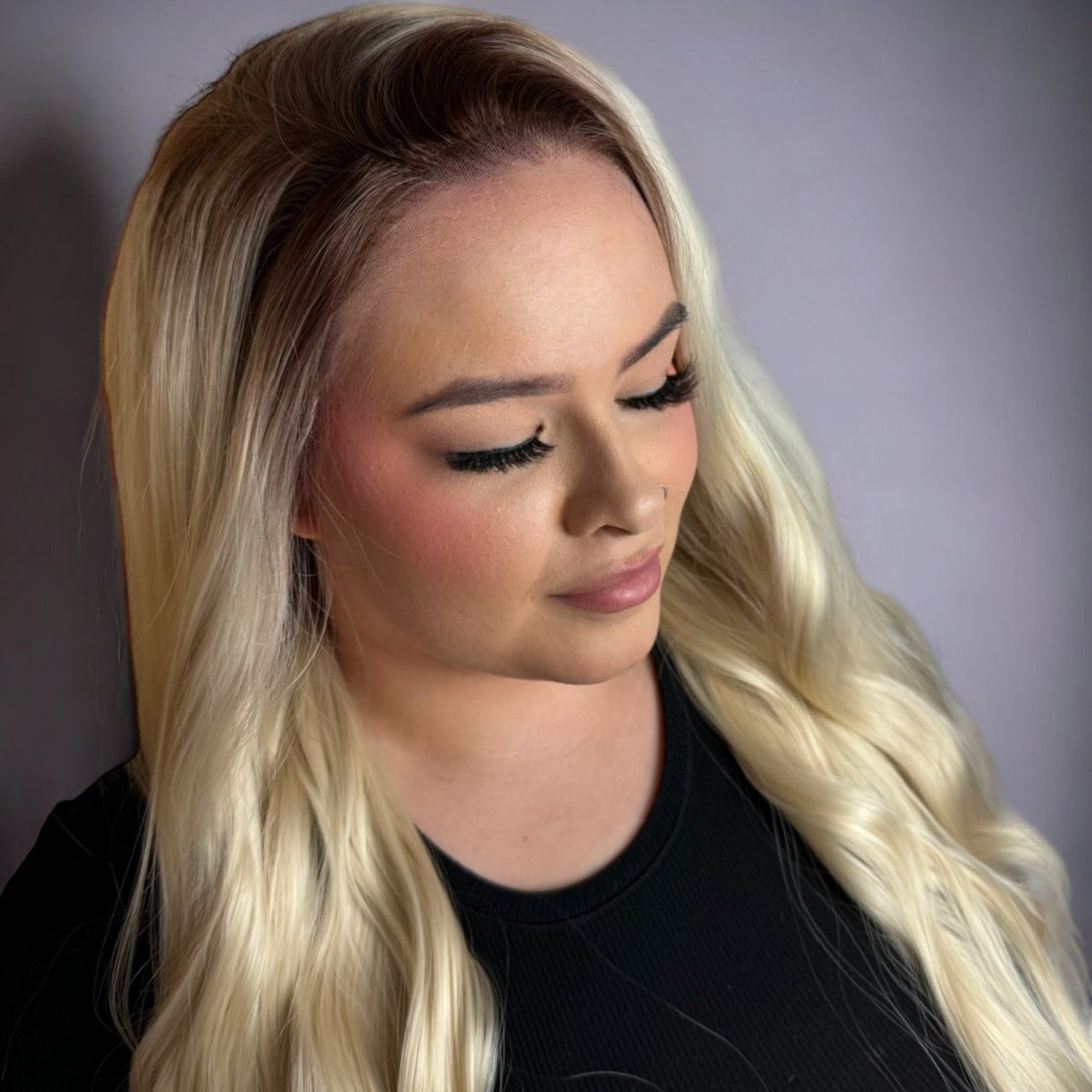 The Rooted Blonde | Blonde 26" Synthetic Lace Front Wig