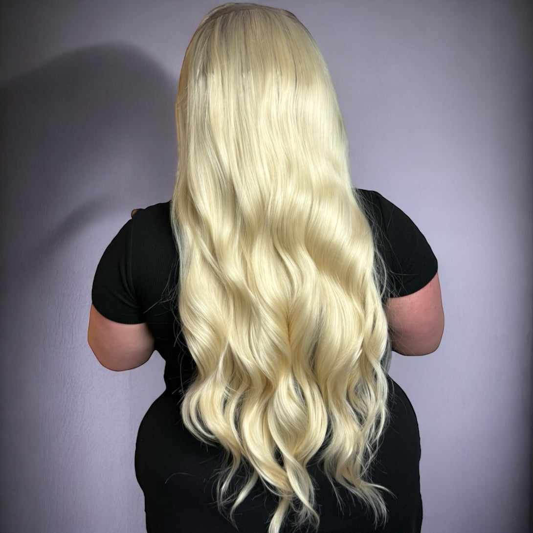 The Rooted Blonde | Blonde 26" Synthetic Lace Front Wig